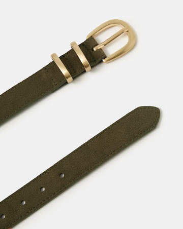 Accessorize Buckle Suede Belt