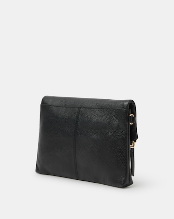 Accessorize Curved Leather Wristlet Bag