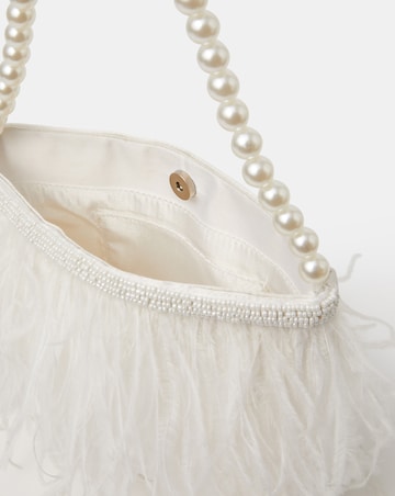Accessorize Feather Beaded Bridal Bag