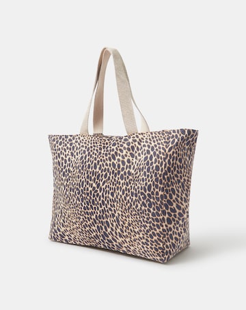 Accessorize Leopard Print Beach Tote Bag