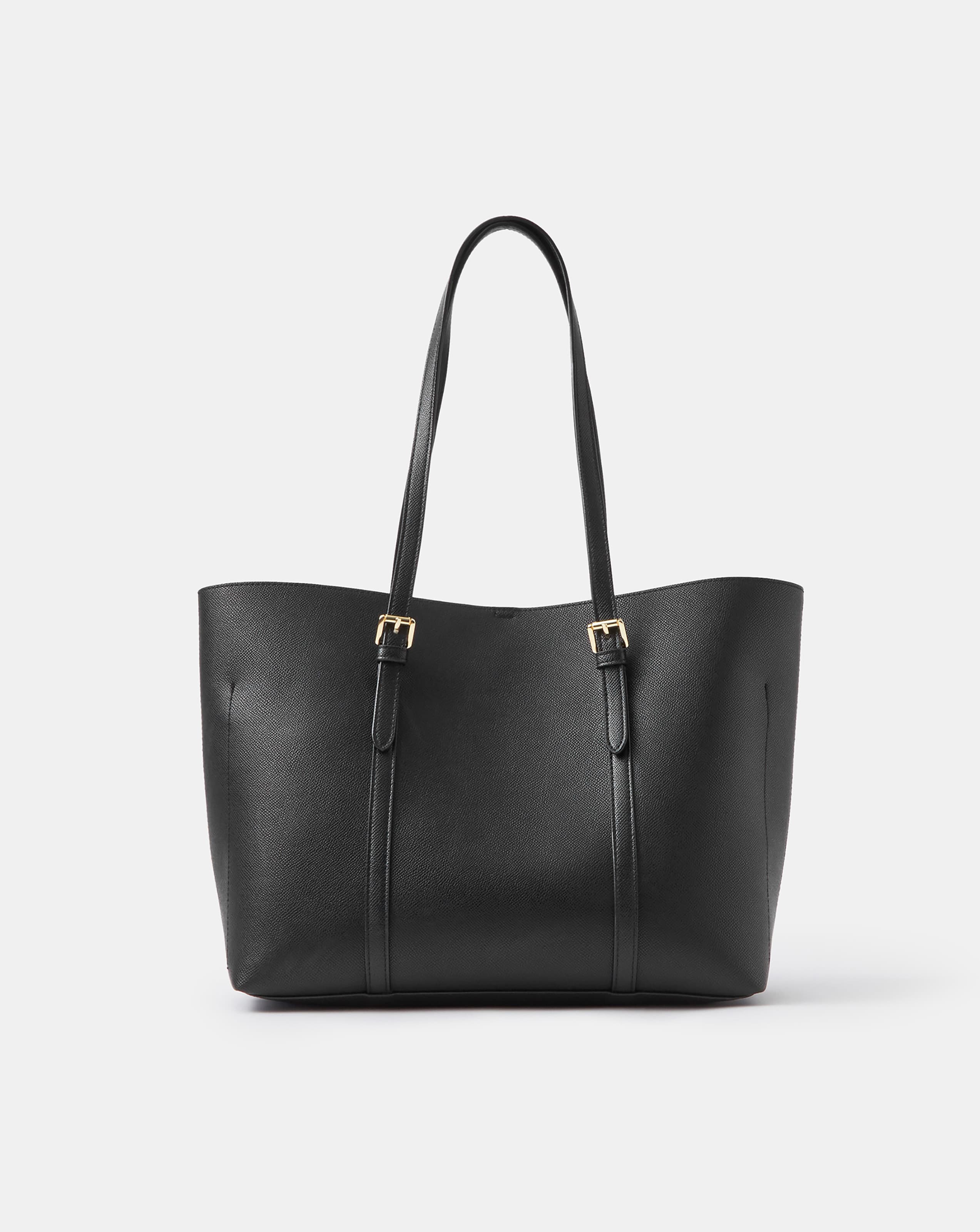 Accessorize Buckle Strap Laptop Tote Bag