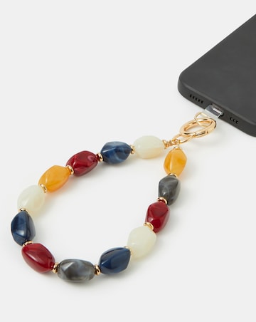 Accessorize Beaded Phone Wrist Strap