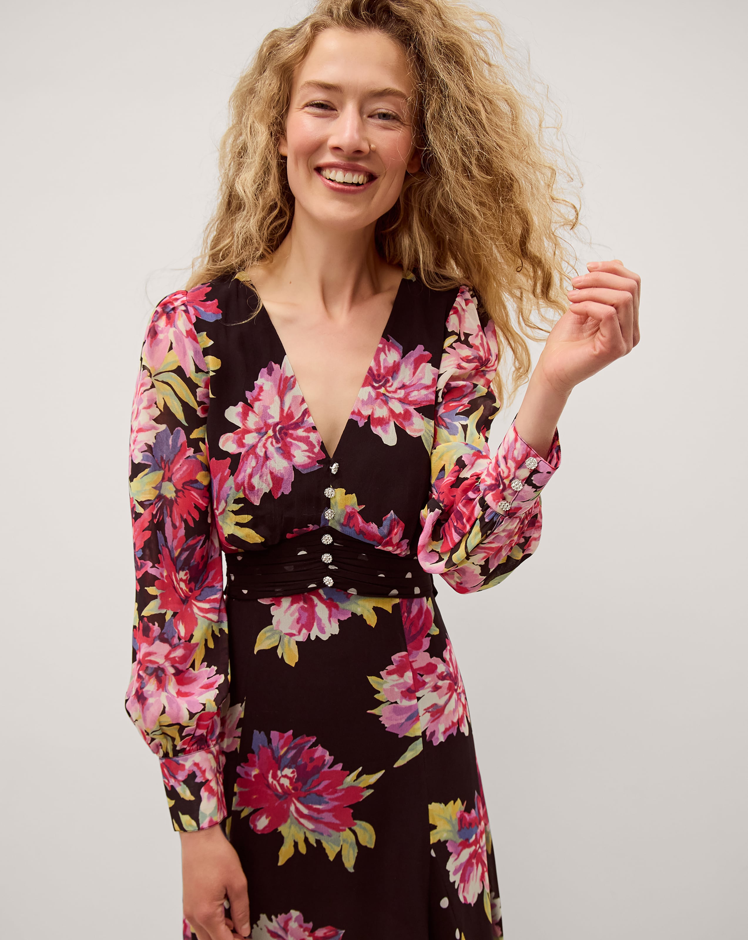 New In - Monsoon Kiri Floral Print Maxi Dress