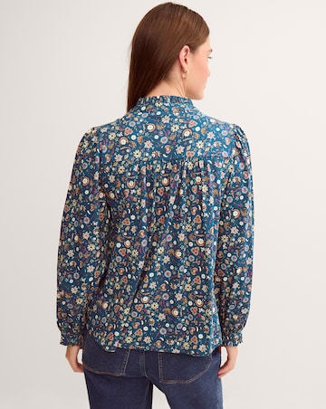 Monsoon Francine Floral Jersey Blouse