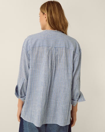 Monsoon Tanya Ruffle Stripe Shirt