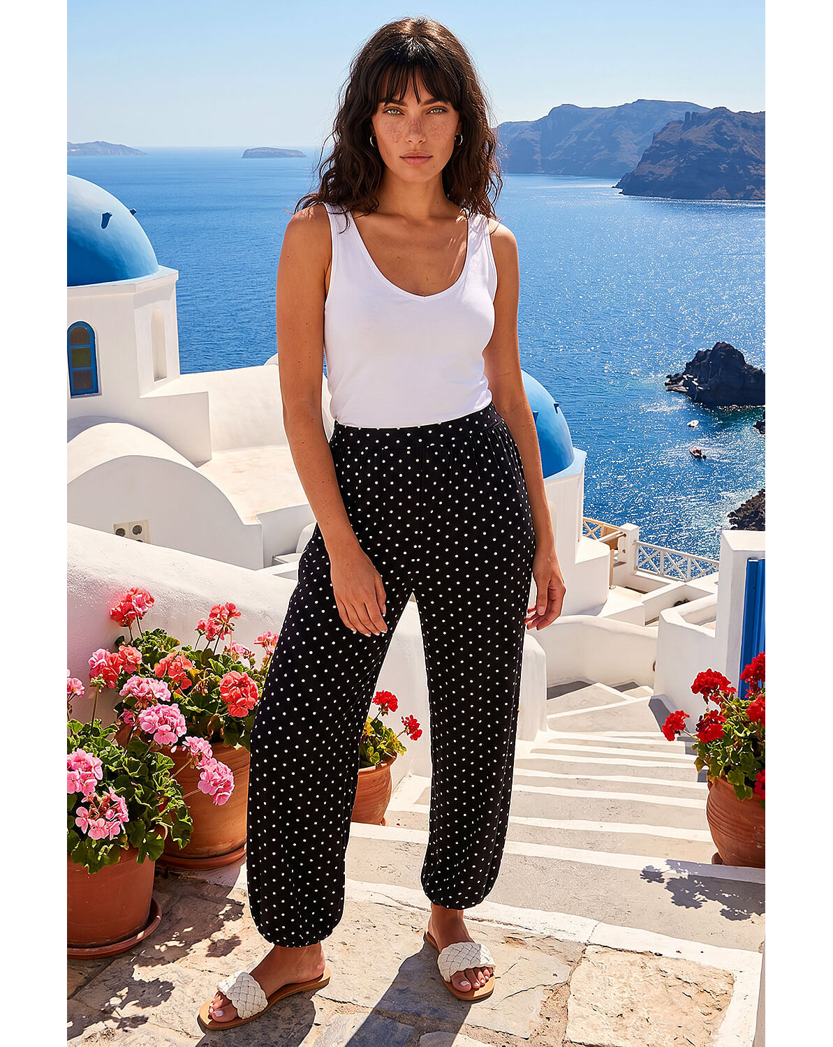 New In - Roman Polka Dot Balloon Trouser