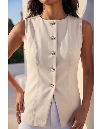 Roman Contrast Stitch Waistcoat