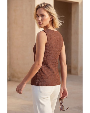 Roman Buttoned Stretch Blouse