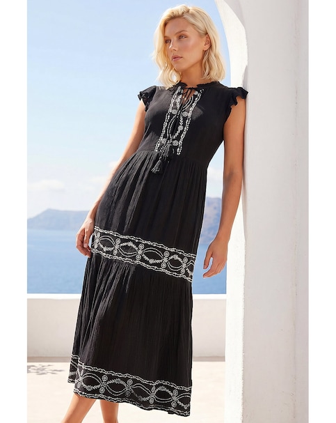 Roman Petite Embroidered Dress