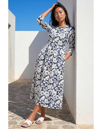 Roman Petite Floral Midi Dress