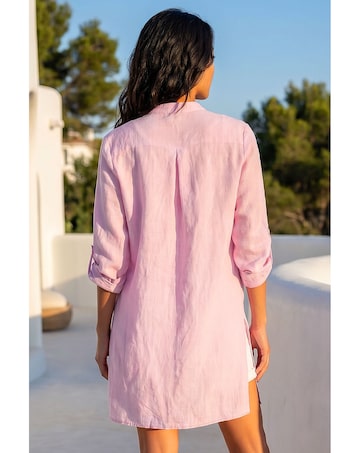 Roman Petite Chambray Buttoned Overshirt