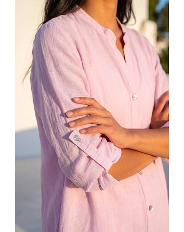Roman Petite Chambray Buttoned Overshirt