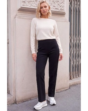 Roman Petite Side Stripe Ponte Trouser