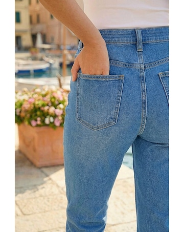 Roman Cotton Ankle Grazer Stretch Jean