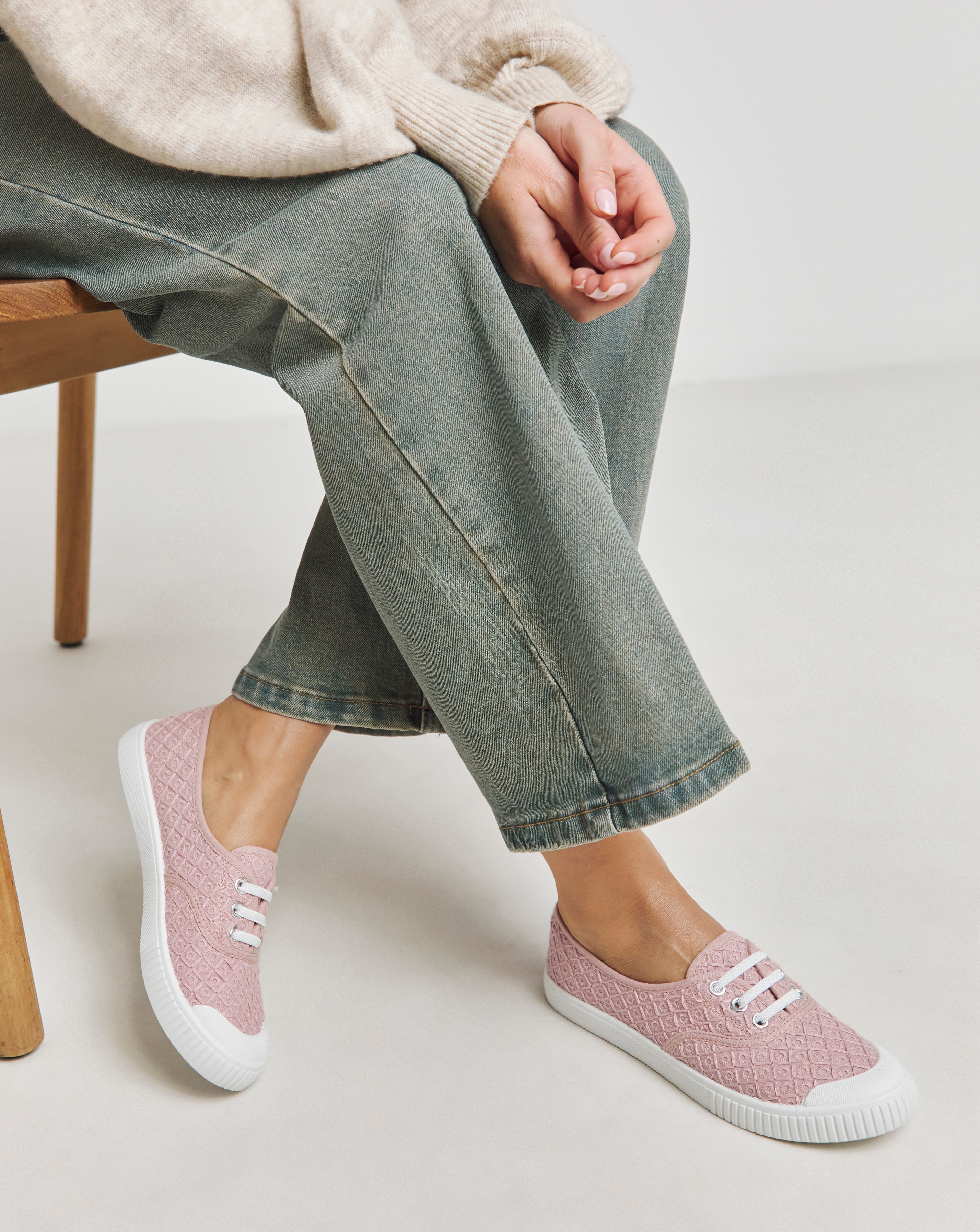 Lace Up Plimsole Standard Fit