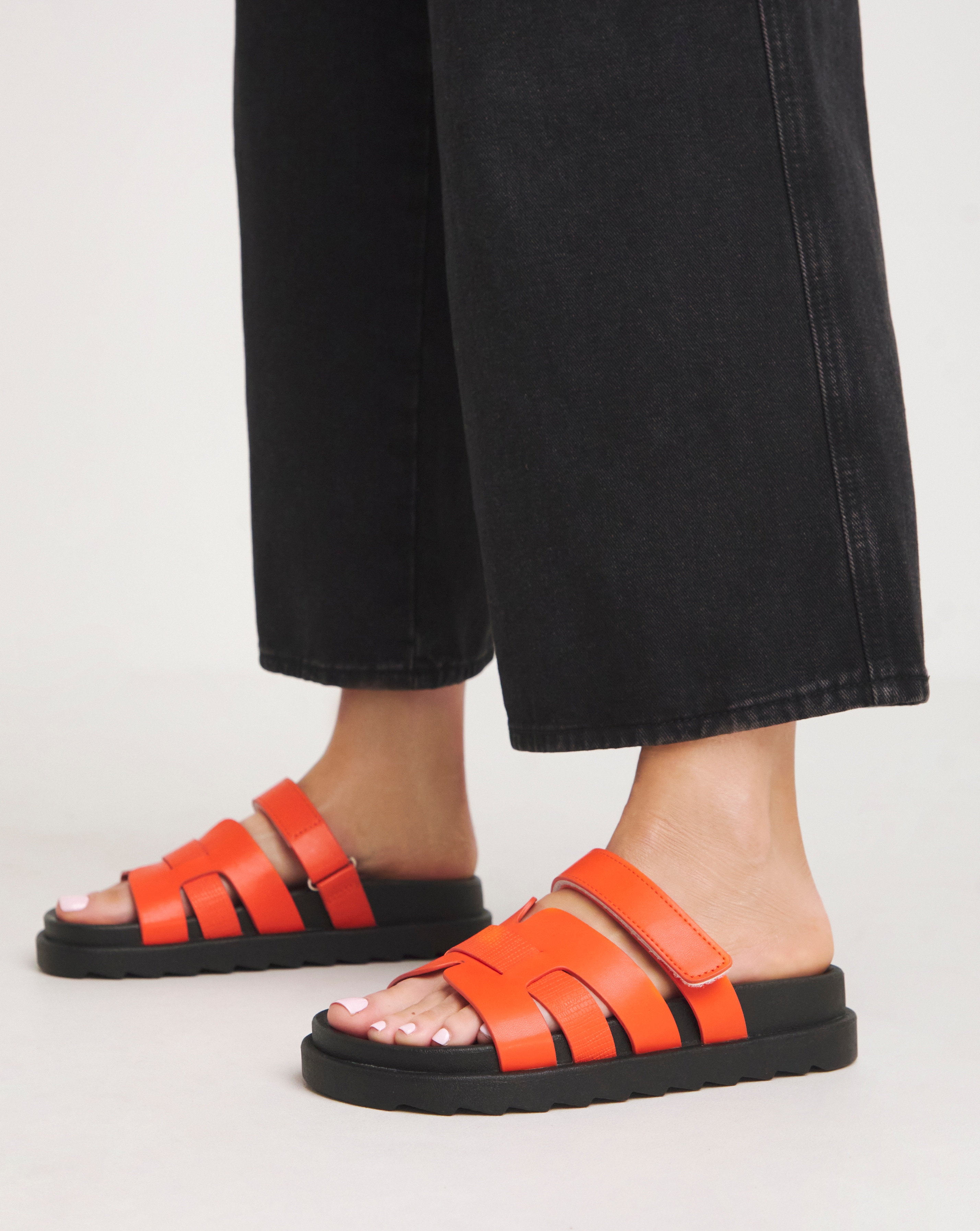 Woven Touch and Close Sandal Wide