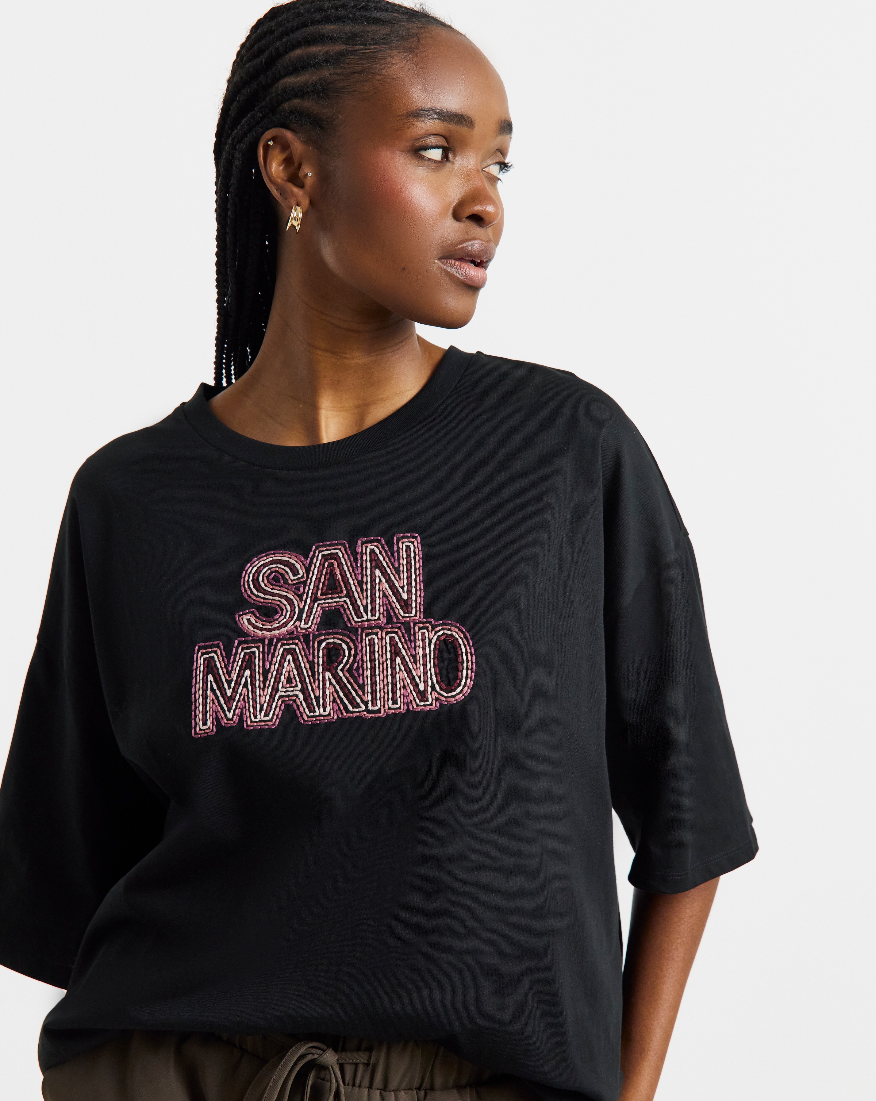 San Marino Embroidered T-Shirt