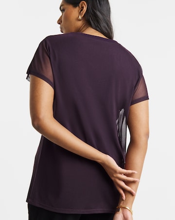 Blackcurrant Mesh Tank Top