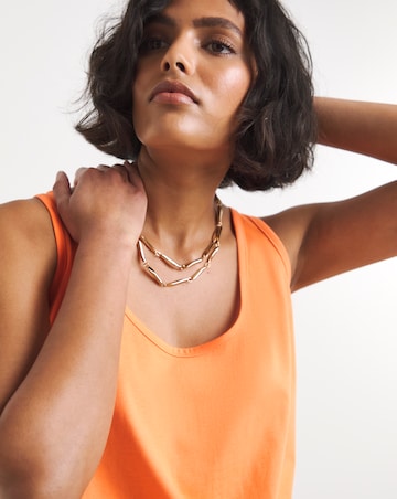 Simply Be Orange Slouch Vest