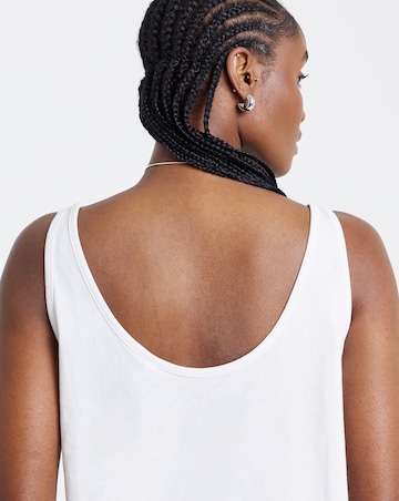 Simply Be White Slouch Vest