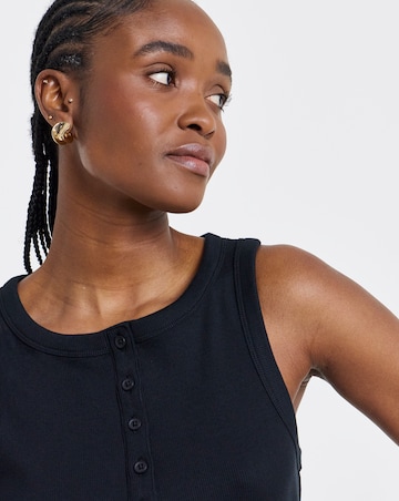 Simply Be Black Henley Vest