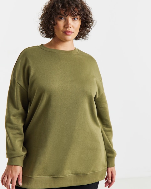 New In - Side Split Sweatshirt Tunic