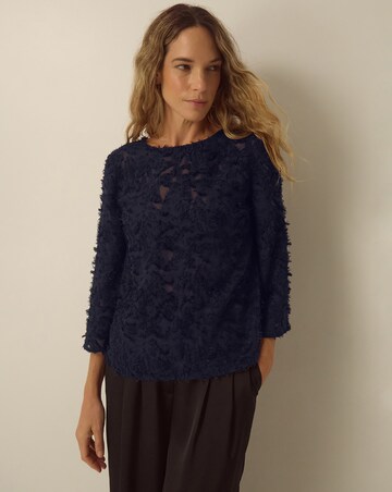 Monsoon Chrissy Bell Sleeve Fringe Top