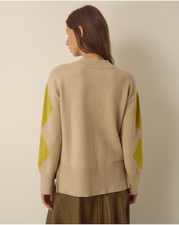 Monsoon Arlen Crew Neck Argyle Jumper