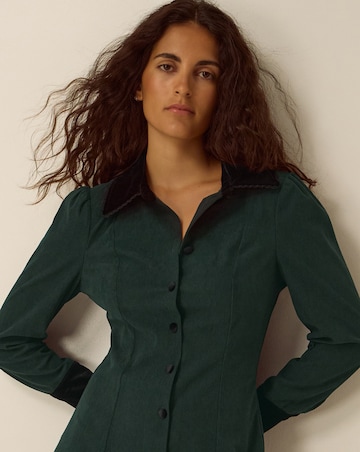 Monsoon Saba Collar Corduroy Midi Dress