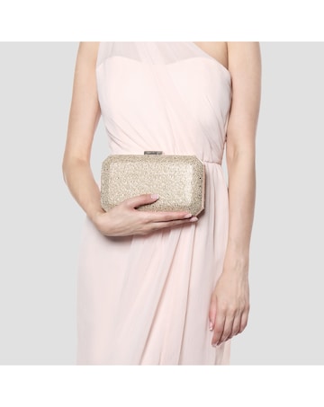 Paradox London Divya Diamante Box Clutch Bag