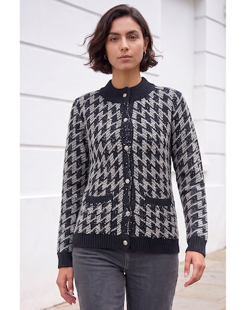 Roman Dogtooth Cardigan