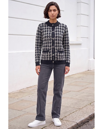 Roman Dogtooth Cardigan