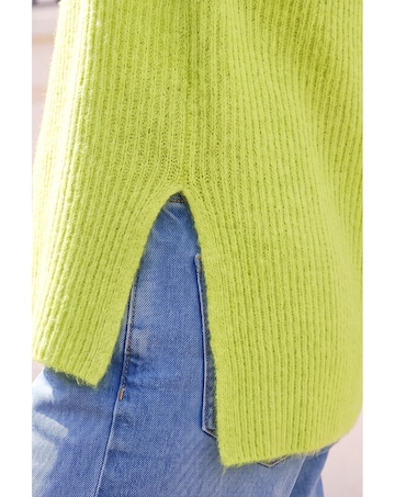 Roman V-Neck Fluffy Knit Jumper