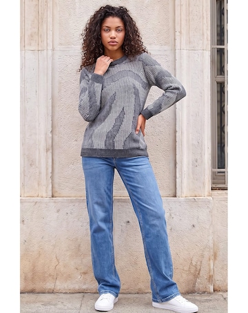 Roman Petite Abstract Knit Jumper