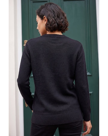 Roman Star Crew Neck Knit Jumper