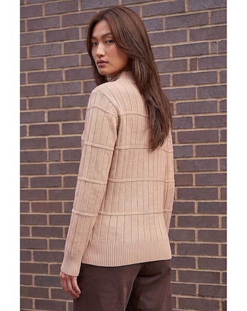 Roman Beaded Ribbed Knit Jumper