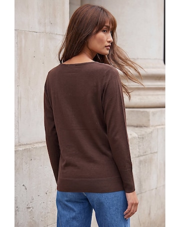Roman Floral Sparkly Knit Jumper
