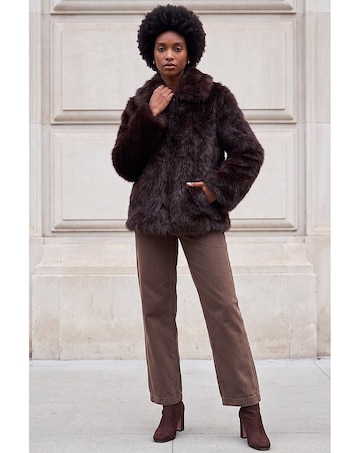 Roman Faux Fur Short Coat