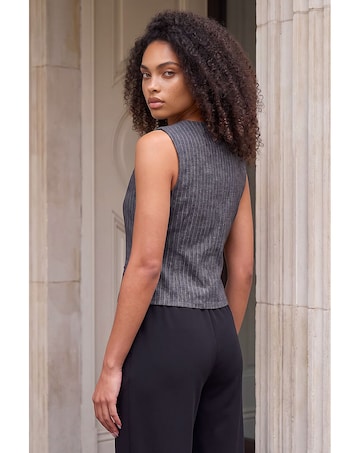 Roman Dusk Pinstripe Stretch Waistcoat