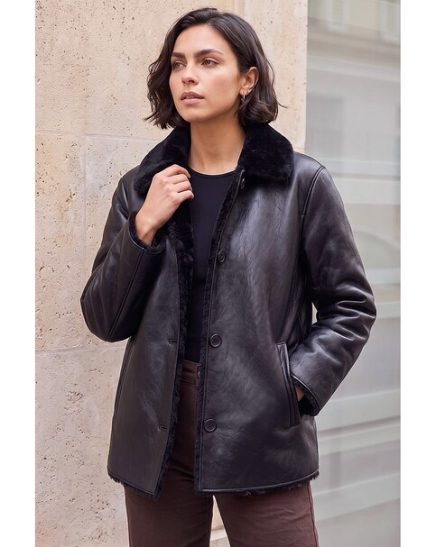 New In - Roman Bonded Faux Fur Coat