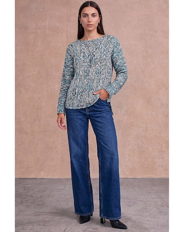 Roman Batwing Tape Yarn Jumper