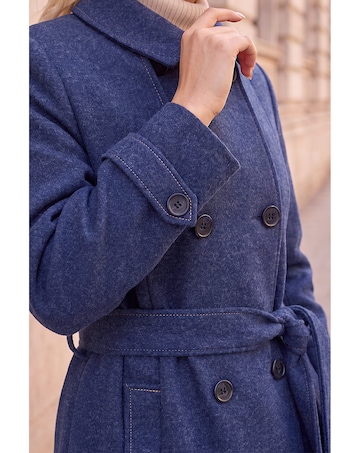 Roman Petite Double Breasted Trench Coat