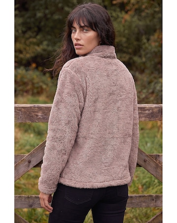 Roman Sherpa Zip Neck Fleece Jacket