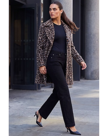 Roman Petite Animal Boucle Coat