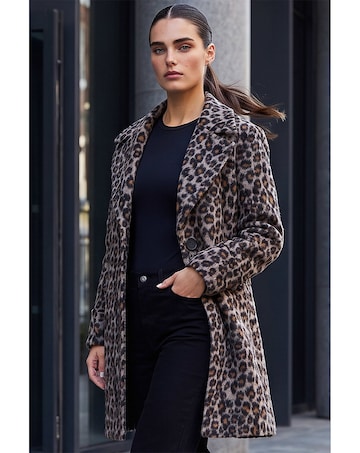 Roman Petite Animal Boucle Coat