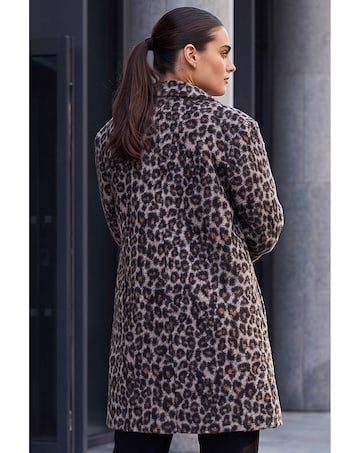 Roman Petite Animal Boucle Coat