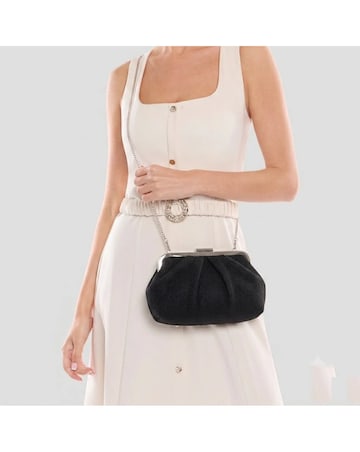 Paradox London Deco Pleated Clutch Bag