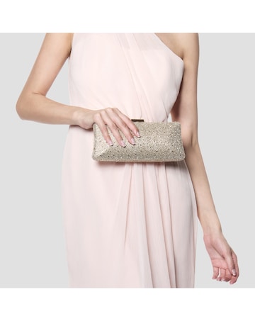 Paradox London Dante Diamante Box Clutch Bag