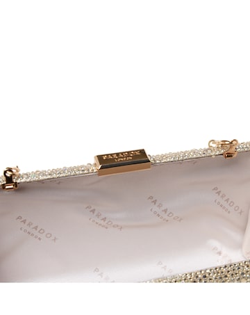 Paradox London Dante Diamante Box Clutch Bag