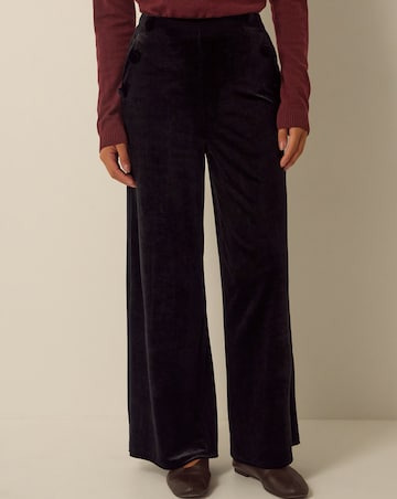 Monsoon Verna Velvet Wide Leg Trousers